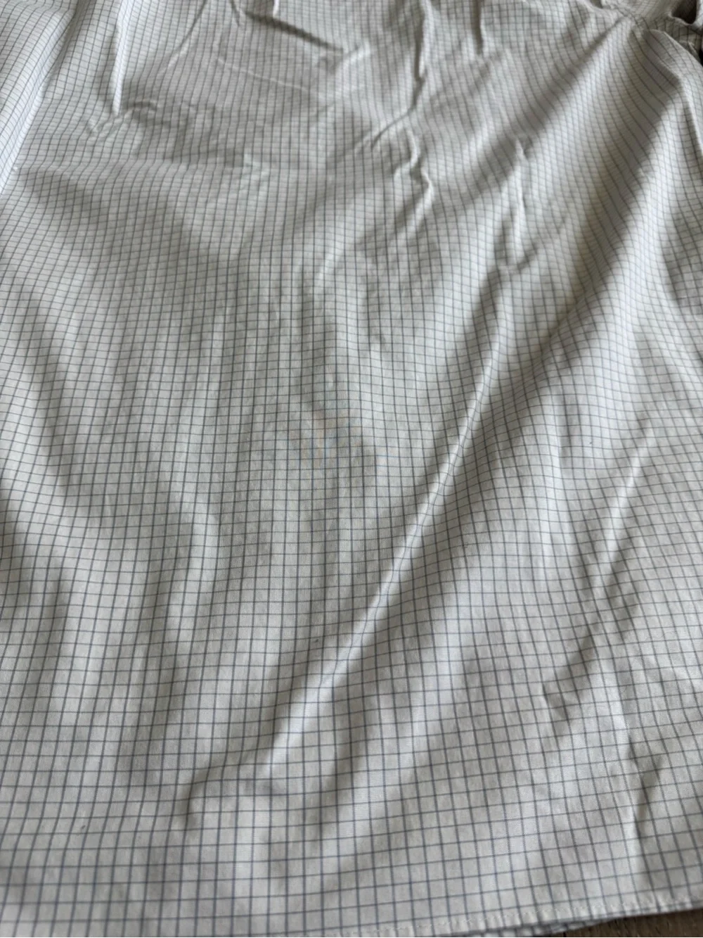 J. Crew Men's Long Sleeve Check Dress Shirt Ludlow- Light Gray and Blue